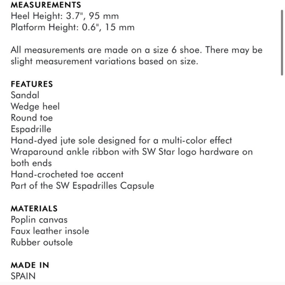 Authentic Stuart Weitzman espadrille wedges - Picture 15 of 15